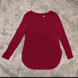 Girls Burgundy Red Luxe Old Navy Shirt - XL 14